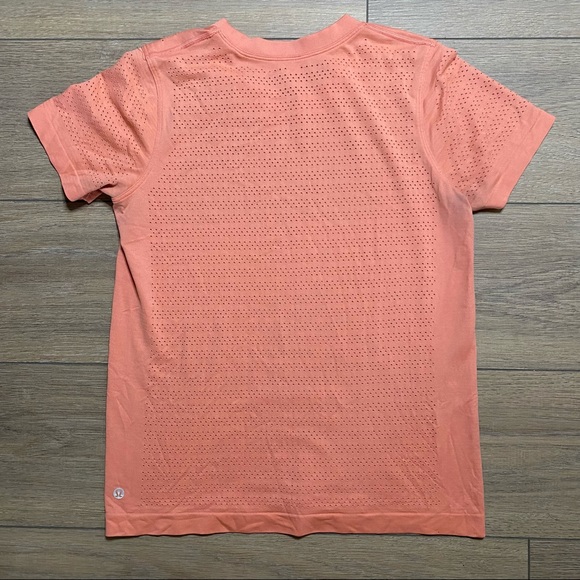 LULULEMON light coral Breeze by Short Sleeve top 6 - Picture 7 of 13